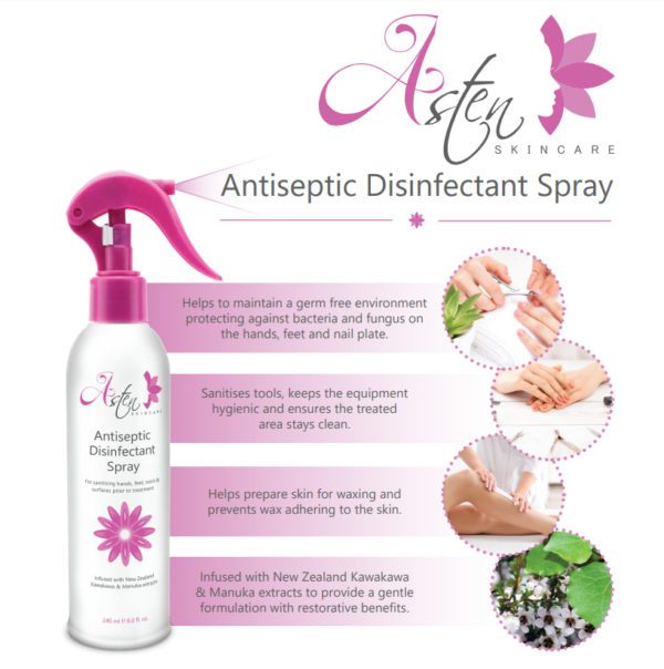 ASTEN SKINCARE Antiseptic Disinfectant Spray, 240ml - Image 2