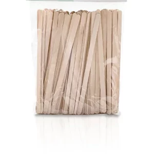 ITALWAX Wooden Spatulas Small Face Long, 100pcs
