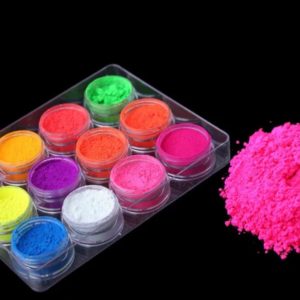 COLORED NEON POWDER FOR EYEBROWS MARKUP
