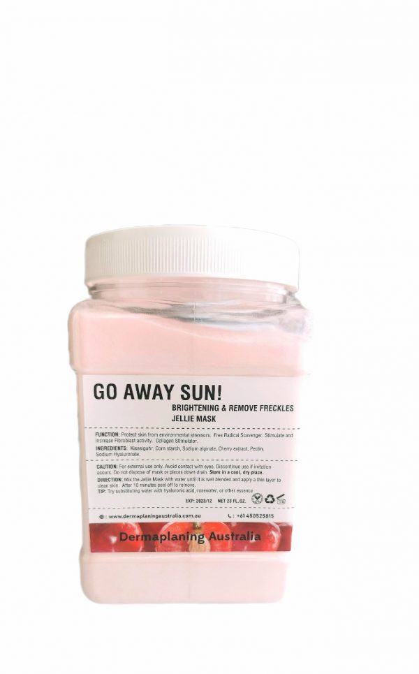 DERMAPLANING Jellie Mask GO AWAY SUN, 650g (Brightening & Remove Freckles)