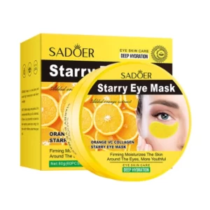 SADOER-Starry-Eye-Deep-Hydration-Eyepatches-Orange-Collagen-Brows-Boutique-Foxton-nz